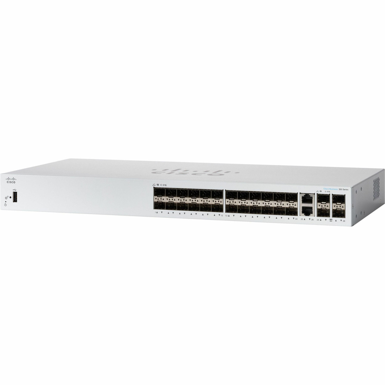 Cisco Refurbished 350 CBS350-24T-4G Ethernet Switch - 24 Ports - Manageable - Gigabit Ethernet - 1000Base-T, 1000Base-X - CBS350-24T-4GEU-RF