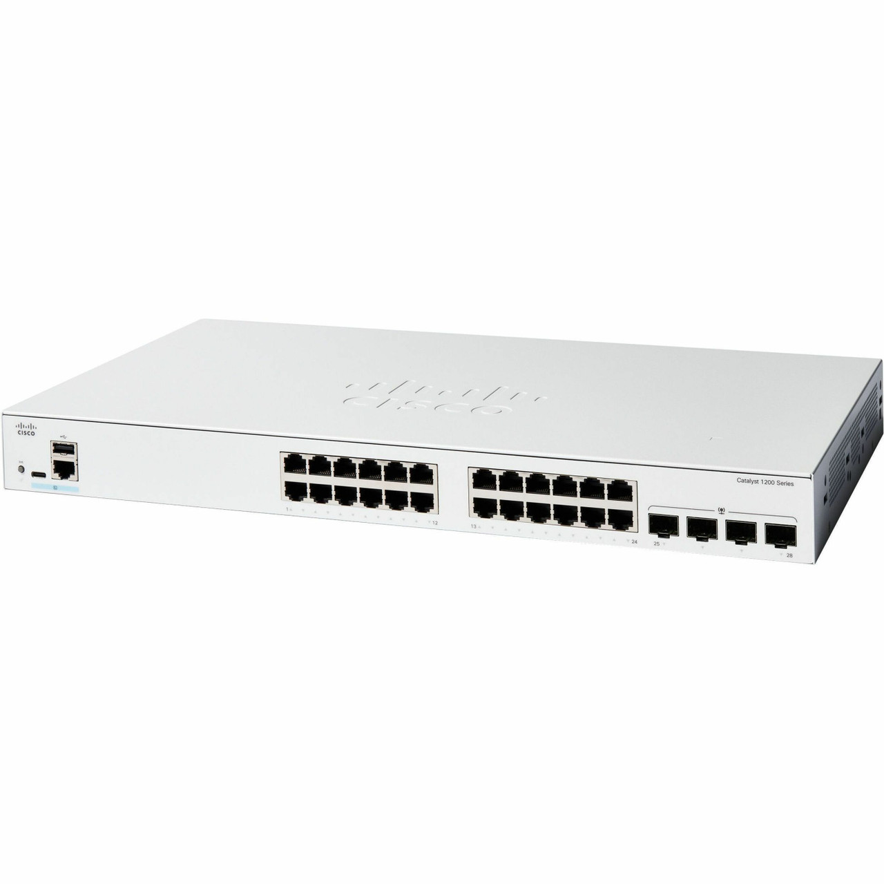 Cisco Refurbished Catalyst C1200-24T-4G Ethernet Switch - 24 Ports - Manageable - 10 Gigabit Ethernet - 10/100/1000Base-T, 10GBase-X - C1200-24T-4G-RF