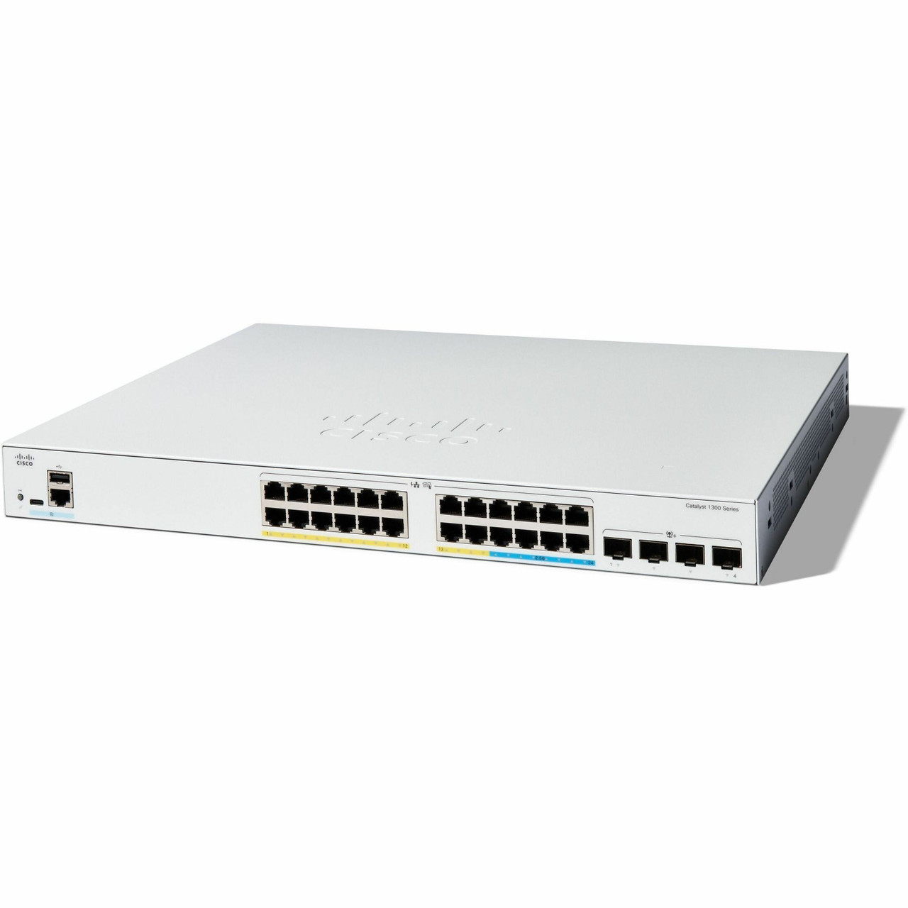 Cisco Refurbished Catalyst  C1300-24MGP-4X - Rack-Mountable - Gigabit Ethernet - 1GB RAM - 512MB Flash Memory - C1300-24MGP-4X-RF