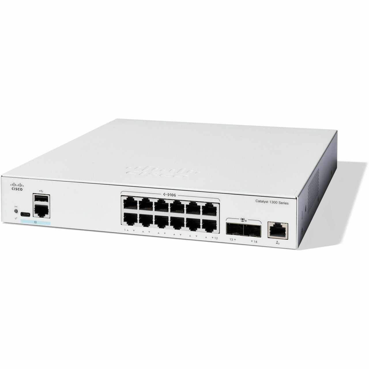 Cisco  Refurbished -  Catalyst 1300-12XT-2X Layer 3 Switch - 12 Ports - Manageable - 10 Gigabit Ethernet - 10GBase-X, 10GBase-T -3 Layer Supported - C1300-12XT-2X-RF Cisco  Refurbished -  Catalyst 1300-12XT-2X Layer 3 Switch - 12 Ports - Manageable - 10 Gigabit Ethernet - 10GBase-X, 10GBase-T -3 Layer Supported - C1300-12XT-2X-RF