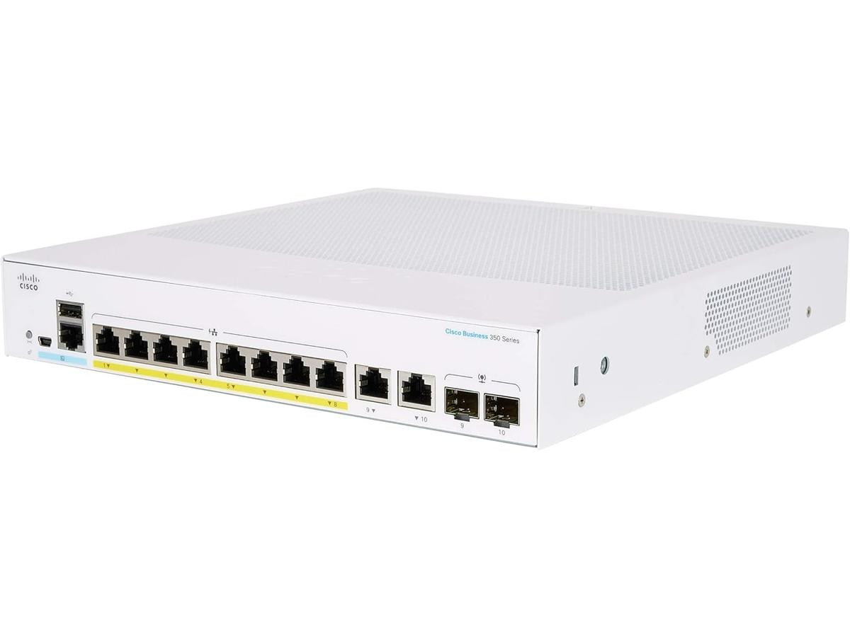 Cisco Refurbished 350 CBS350-8FP-2G Ethernet Switch - CBS350-8FP-2GAU-RF