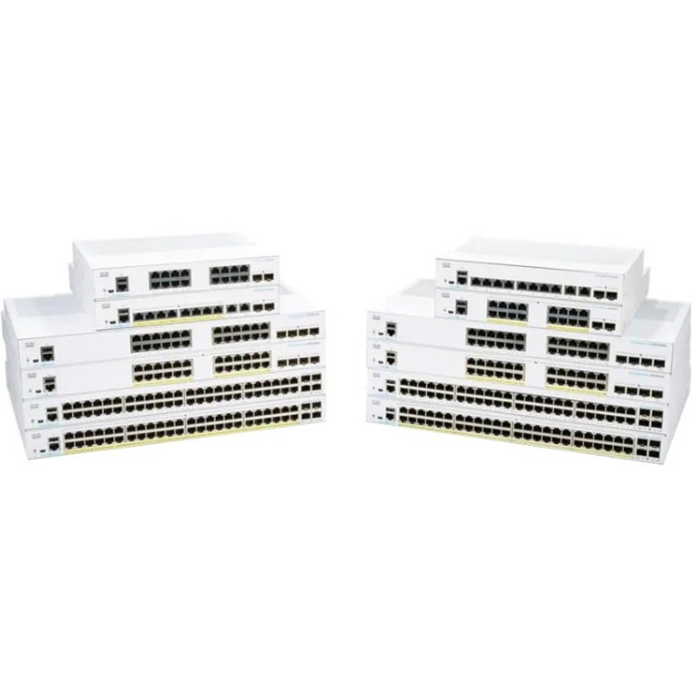 Cisco Refurbished Business 350-24XTS Ethernet Switch - Rack-Mountable - Wired - 10Gbps - Networking / Ports Qty: 26 - Gigabit Ethernet - ARM - 512MB RAM - 256MB Flash Memory - 100-240V 50-60 Hz - CBS350-24XTS-EU-RF