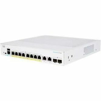 Cisco Refurbished Business CBS350-8FP-E-2G Ethernet Switch - 8 Ports - Manageable - Gigabit Ethernet - 10/100/1000Base-T, 1000Base-X - CBS350-8FPE2GCN-RF