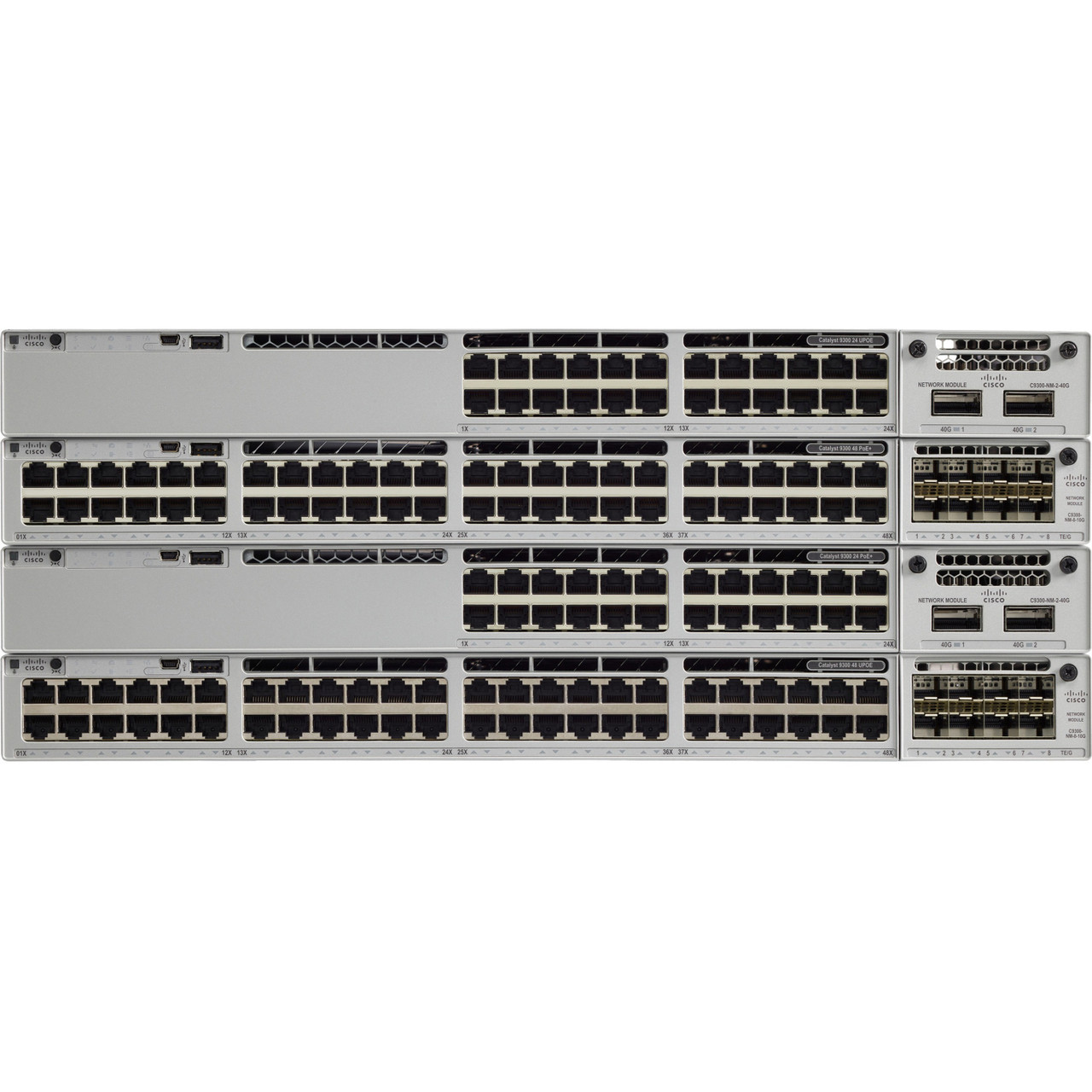 Cisco Refurbished Catalyst C9300-24UX Ethernet Switch - 24 Ports - Manageable - Gigabit Ethernet - 10/100/1000Base-T - C9300-24UX-EDU-RF