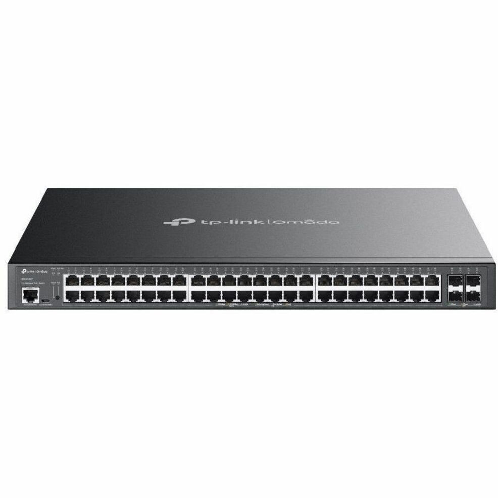 TP-Link Omada 48-Port Gigabit and 4-Port 10GE SFP+ L2+ Managed Switch with 48-Port PoE+ - SG3452XP