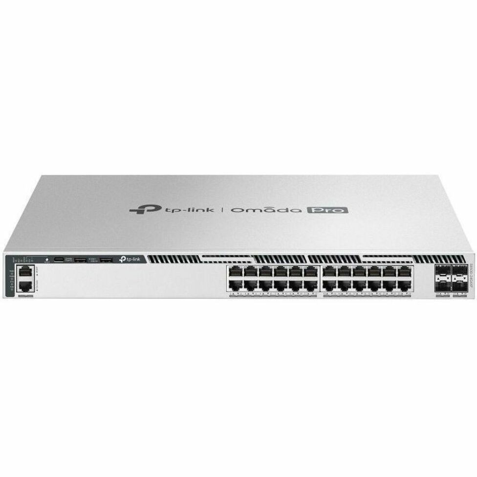 TP-Link 24-Port Gigabit Stackable L3 Managed Switch with 4 10G Slots - S6500-24G4XF