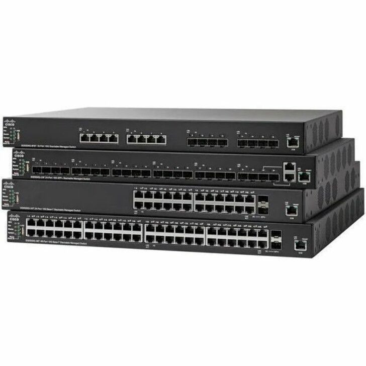 Cisco Refurbished SX550X-52 52-Port 10GBase-T Stackable Managed Switch - 52 Ports - Manageable - 10 Gigabit Ethernet  - SX550X-52-K9-NA-RF