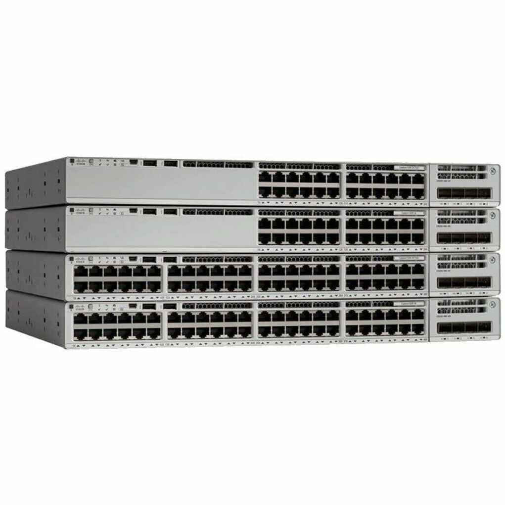Cisco Catalyst C9200-48PXG Ethernet Switch - 48 Ports - Manageable - Gigabit Ethernet - 10/100/1000Base-T - Refurbished - 3 Layer Supported - C9200-48PXG-1E-RF