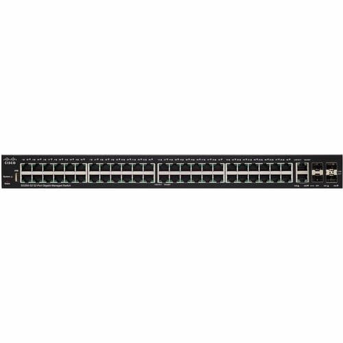 Cisco Refurbished SG350-52 52-Port Gigabit Managed Switch - 50 Ports - Manageable - Gigabit Ethernet - 1000Base-X - SG350-52-K9-CN-RF