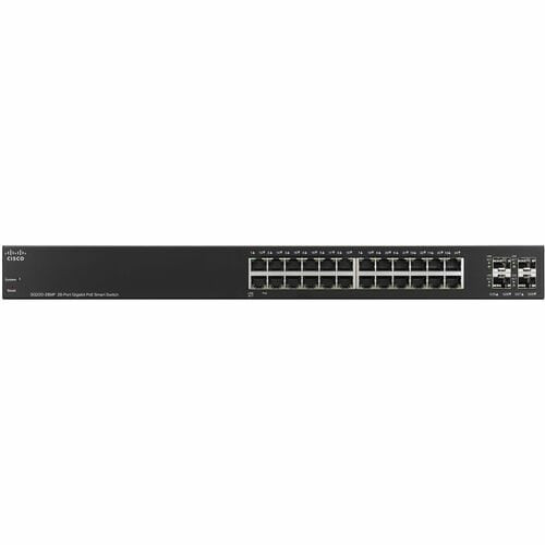 Cisco Refurbished   SG220-28MP 28-Port Gigabit PoE Smart Switch - 24 Ports - Manageable - Gigabit Ethernet - 1000Base-T, 1000Base-X - SG220-28MP-K9EU-RF
