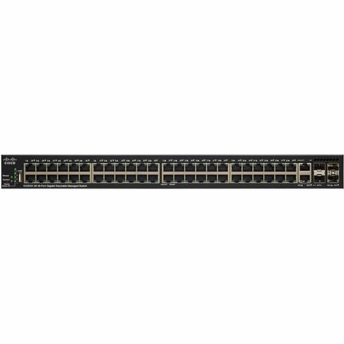 Cisco Refurbished SG350X-48 Layer 3 Switch - 50 Ports - Manageable - Gigabit Ethernet, 10 Gigabit Ethernet - SG350X-48-K9-CN-RF