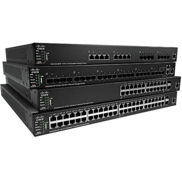 Cisco Refurbished SG550X-24MP Layer 3 Switch - 24 Ports - Manageable - Gigabit Ethernet, 10 Gigabit Ethernet - 10GBase-X - SG550X-24MPK9EU-RF