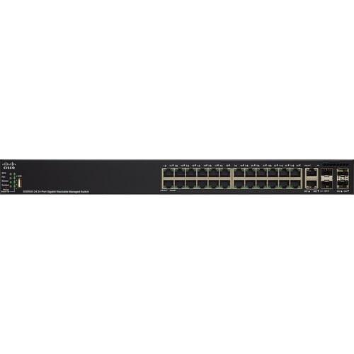 Cisco Refurbished SG550X-24 Layer 3 Switch - 24 Ports - Manageable - Gigabit Ethernet, 10 Gigabit Ethernet - SG550X-24-K9-UK-RF