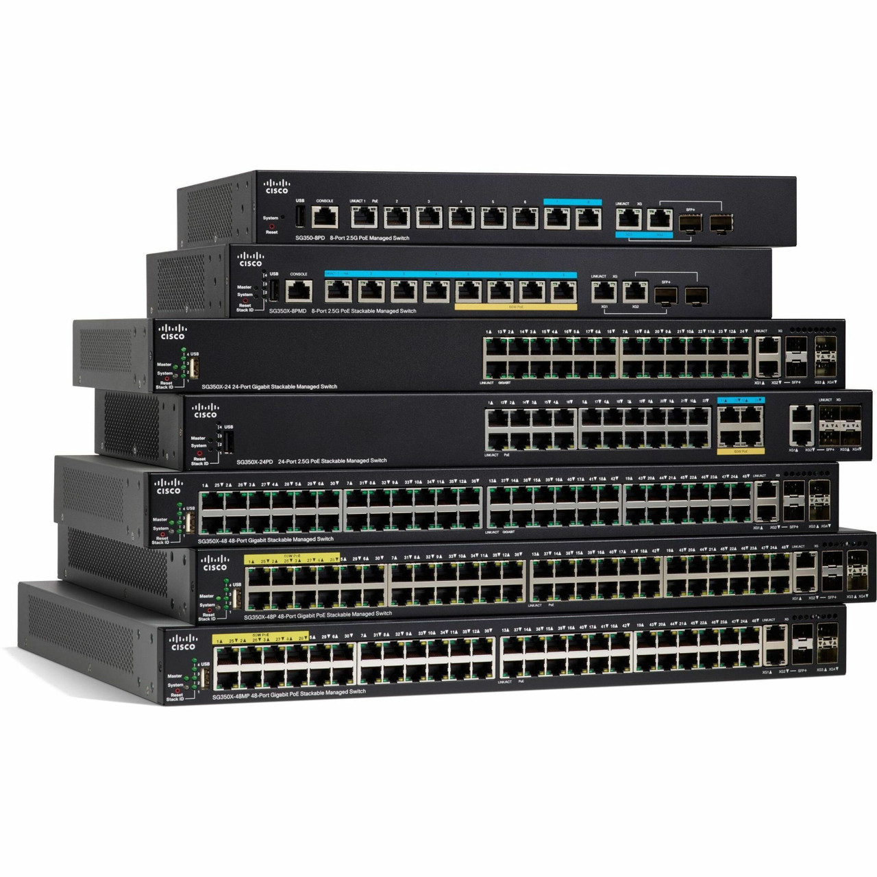 Cisco Refurbished SG350X-24P Layer 3 Switch - 24 Ports - Manageable - Gigabit Ethernet, 10 Gigabit Ethernet - 10/100/1000Base-T - SG350X-24P-K9BR-RF