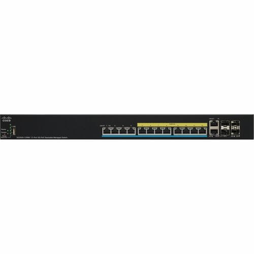 Cisco Refurbished SG350X-24PV Ethernet Switch - 24 Ports - Manageable - Gigabit Ethernet, 5 Gigabit Ethernet, 10 Gigabit Ethernet- SG350X-24PVK9NA-RF