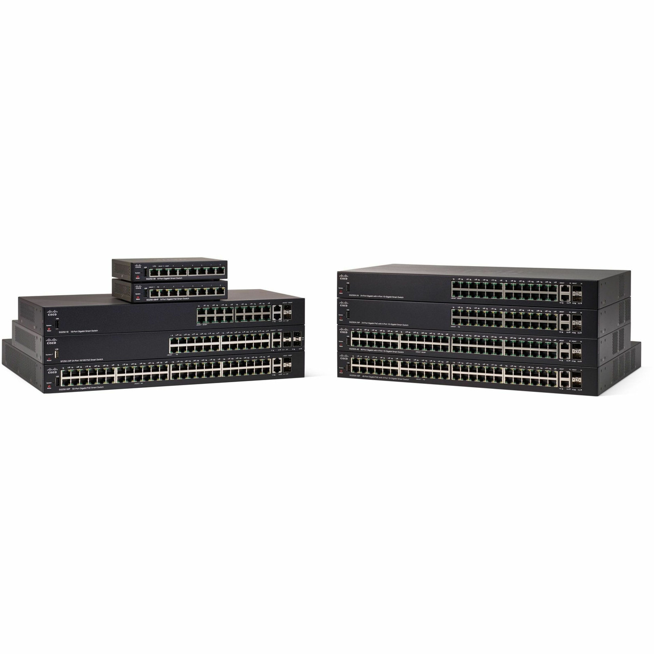 Cisco Refurbished SG250-50 50-Port Gigabit Smart Switch - 50 Ports - Manageable - Gigabit Ethernet - 1000Base-X, 10/100/1000Base-T  - SG250-50-K9-JP-RF