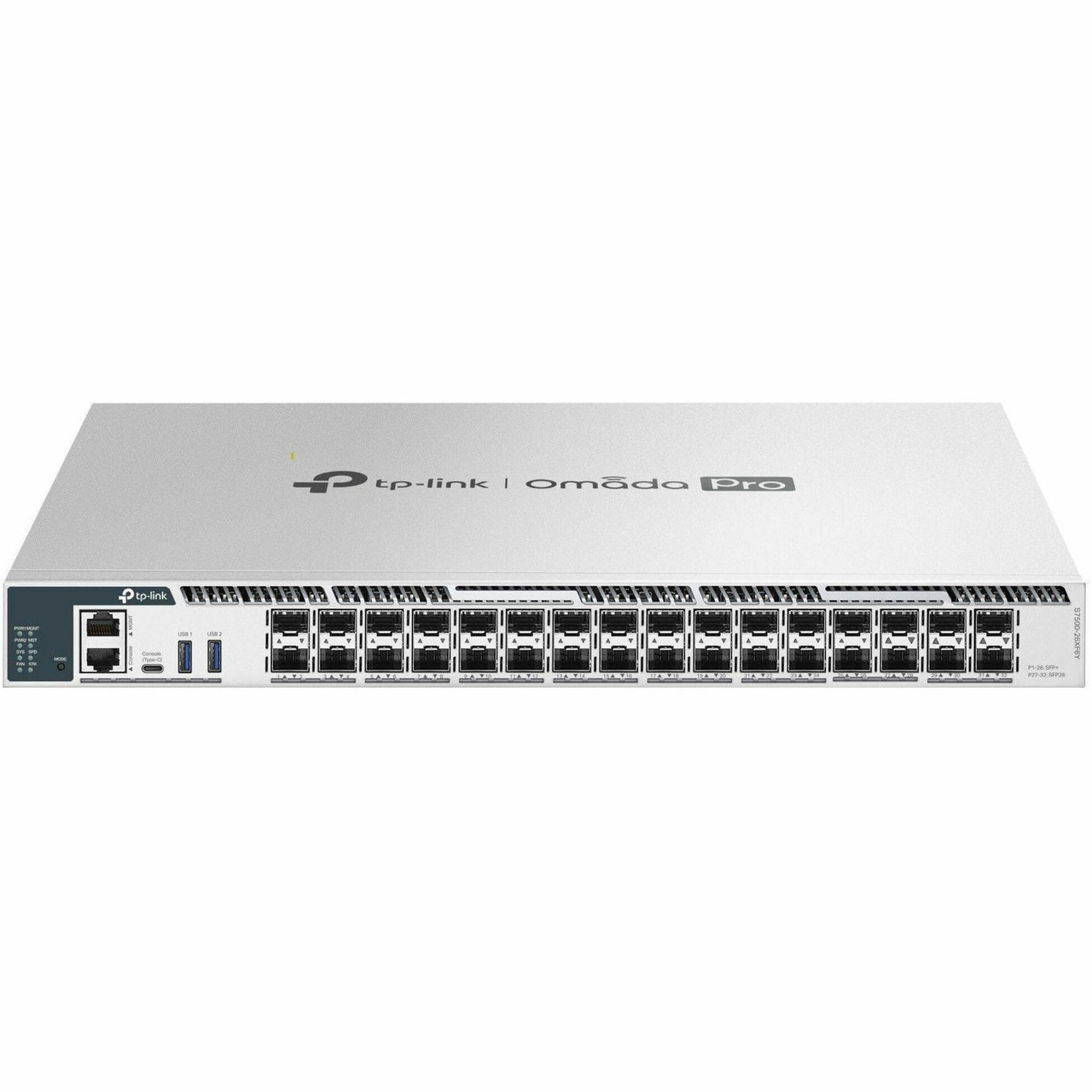 TP-Link Omada Pro 26-Port 10G Stackable L3 Managed Aggregation Switch with 6 25G Slots - S7500-26XF6Y