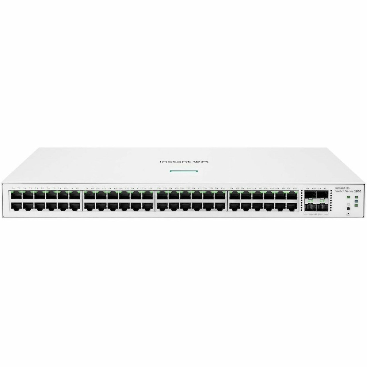 Aruba Instant On 1830 Ethernet Switch - 48 Ports - Gigabit Ethernet - 10/100/1000Base-T, 1000Base-X - 2 Layer Supported - 4 SFP Slots - JL815-61001