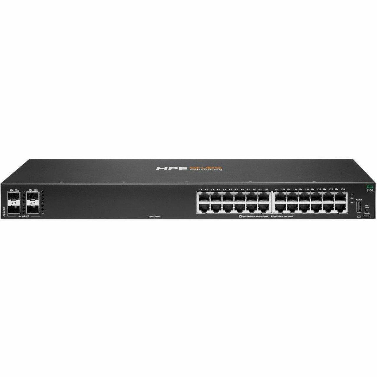 Aruba CX 6100 24G 4SFP+ Switch 28 Ports Managed - JL678-61001