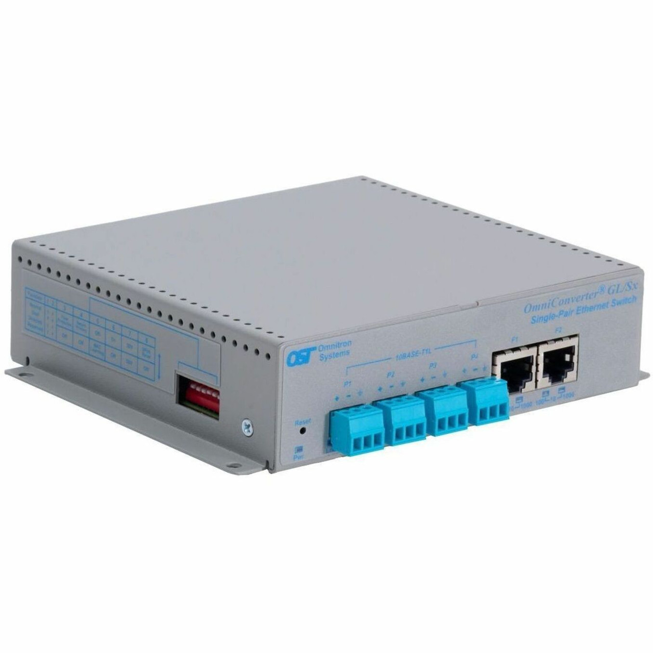 Omnitron Systems OmniConverter GL/Sx Unmanaged Single Pair Ethernet Switch - 2911-1-40-1