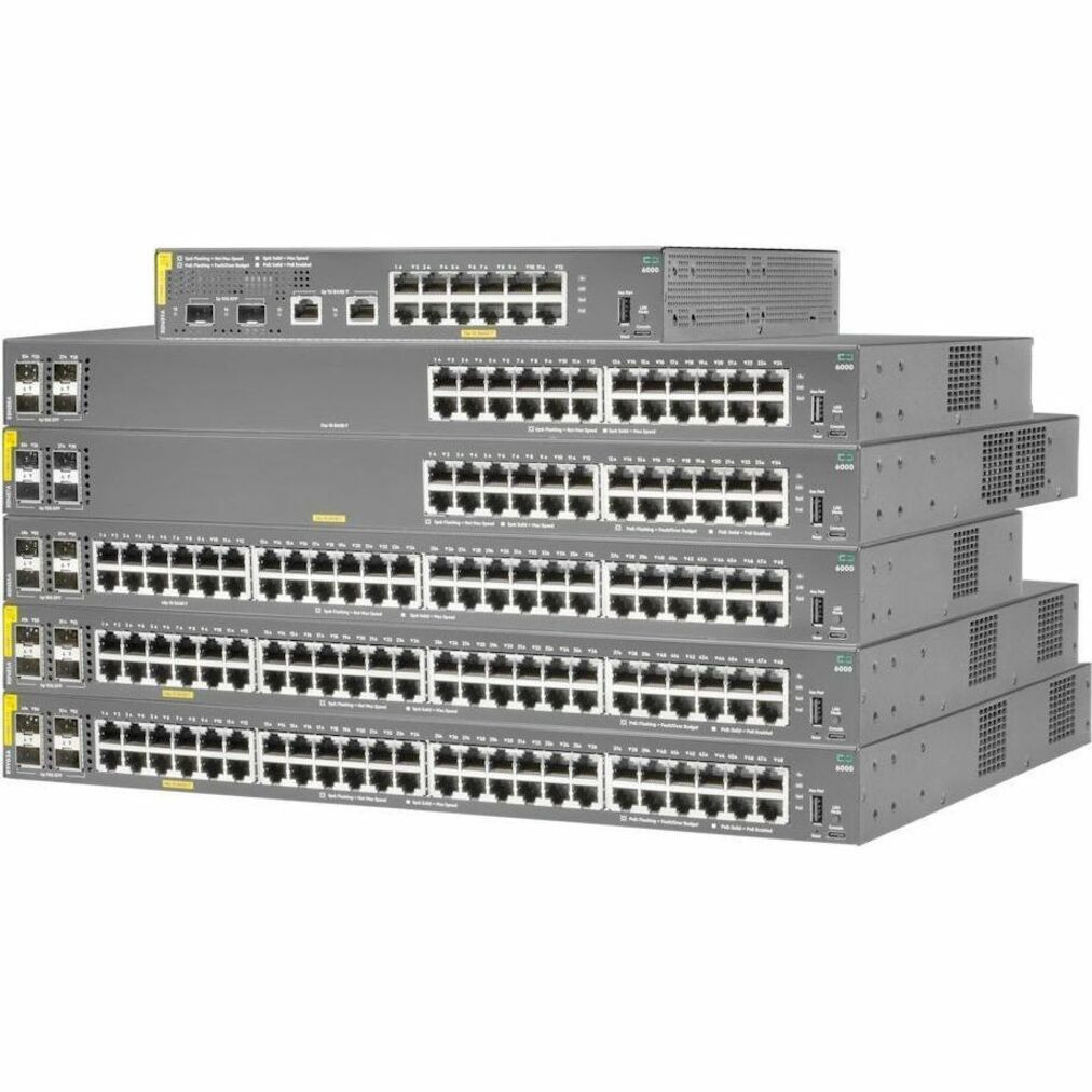 Aruba CX 6000 48G CL4 4SFP 740W Switch - 48 Ports - Manageable - Gigabit Ethernet - 10/100/1000Base-T, 100/1000Base-X - R9Y03-61001