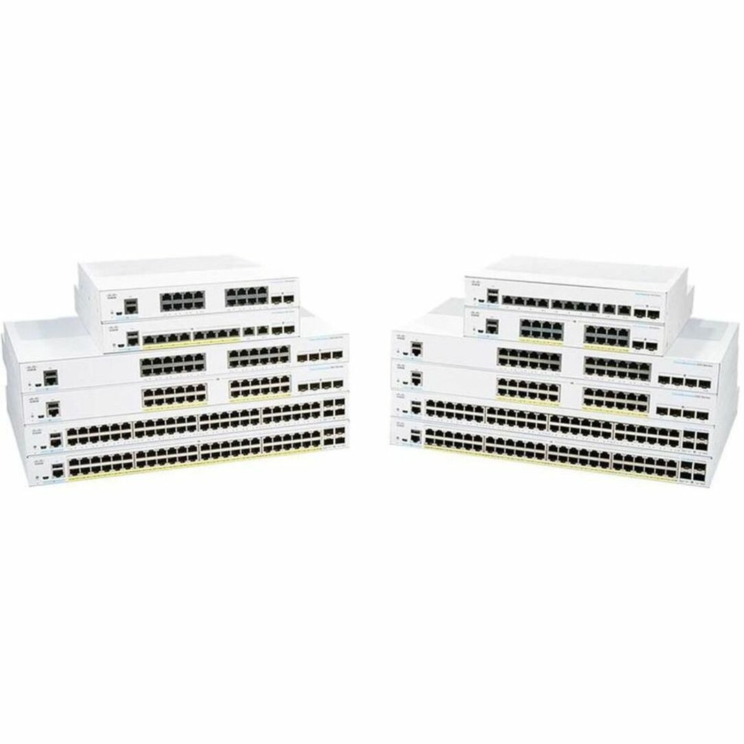 Cisco Refurbished350 CBS350-24T-4G Ethernet Switch - 1RU - Wired - 1Gbps - Networking / Ports Qty: 31 - Gigabit Ethernet - ARM - 512MB RAM - 256MB Flash Memory - 100-240V - CBS350-24T-4GTW-RF