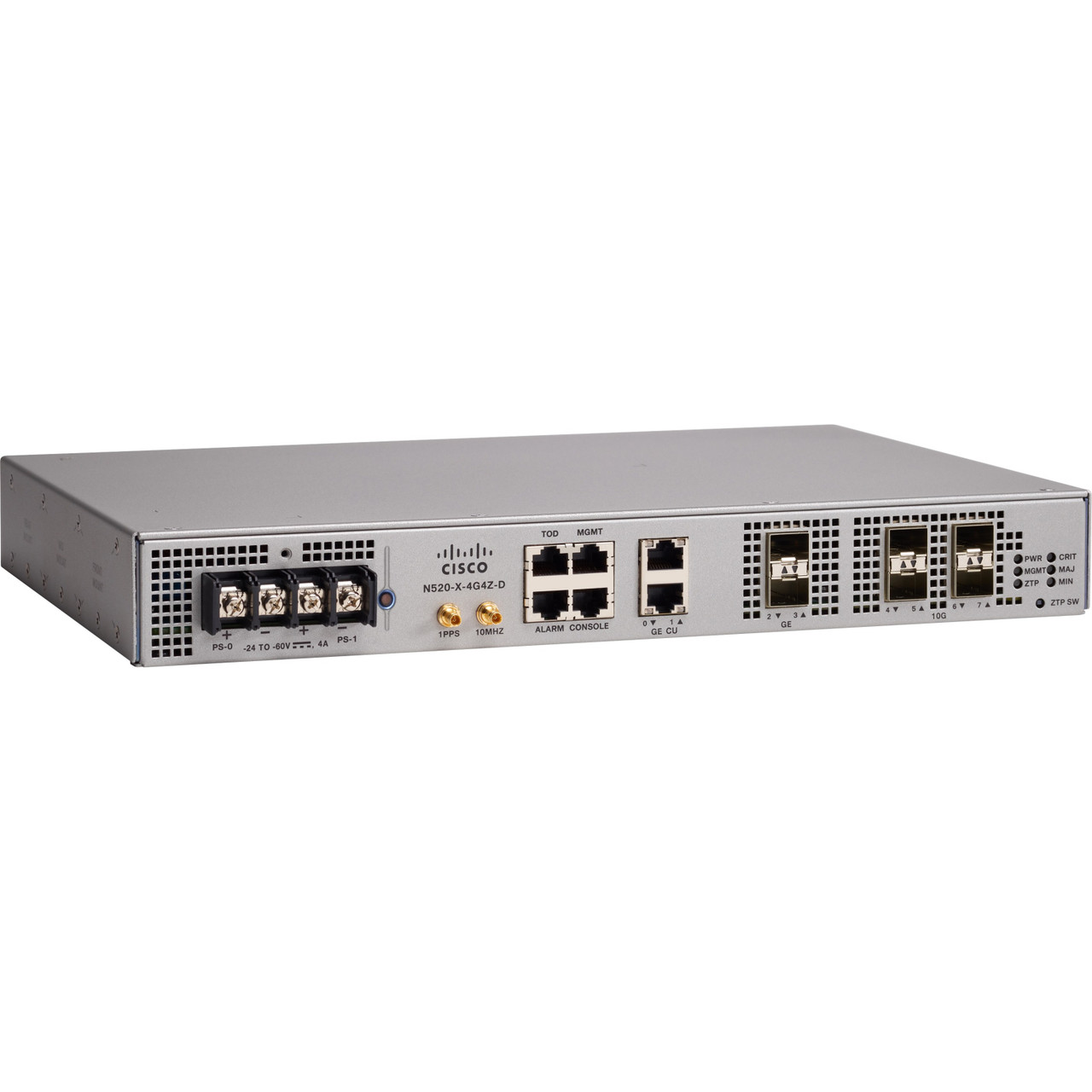 Cisco Refurbished 520 Router - 4 Ports - Management Port - 4 - 10 Gigabit Ethernet - 1U - Rack-mountable, Wall Mountable - N520-X-4G4Z-D-RF