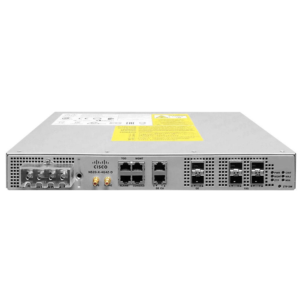 Cisco Refurbished 540 Router - 4 Ports - 4 RJ-45 Port(s) - 12 SFP (mini-GBIC) Slots - 8 GB - 10 Gigabit Ethernet - 1 Year - N540-12Z16GSYSA-RF
