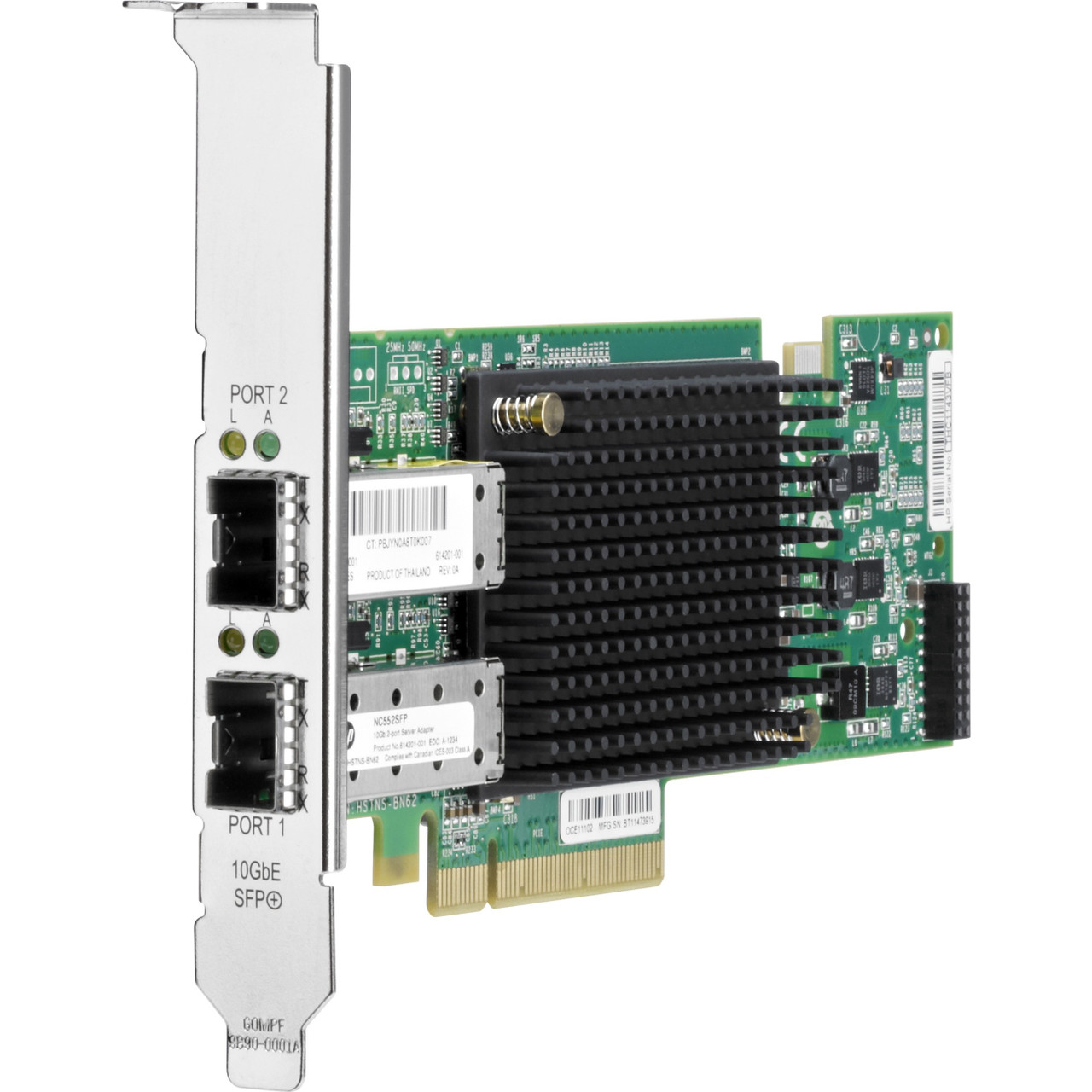 HPE NC552SFP 10Gb 2-port Ethernet Server Adapter - 615406-001