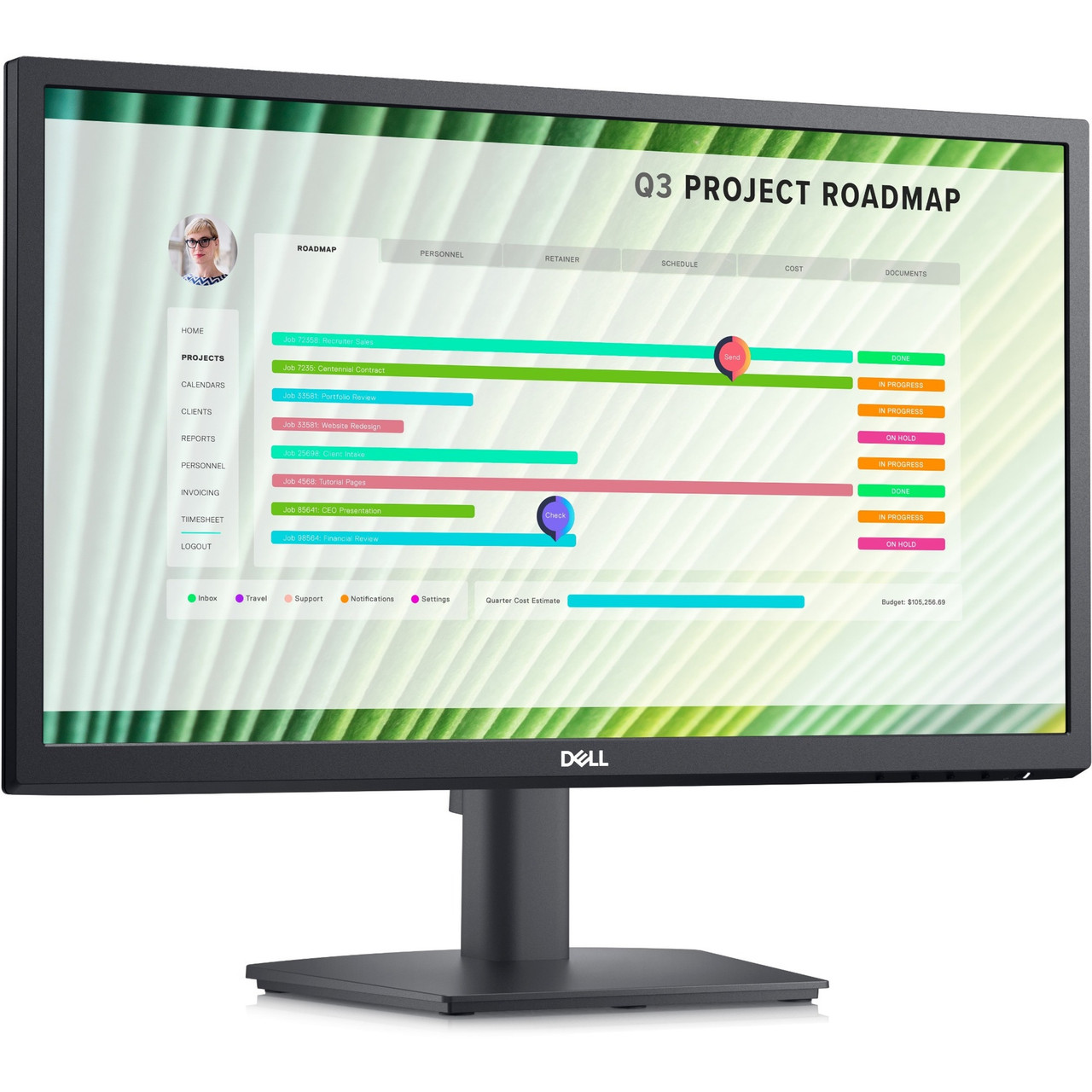 Dell E2223HV 22" Class Full HD LED Monitor - 16:9 - Black - DELL-E2223HV
