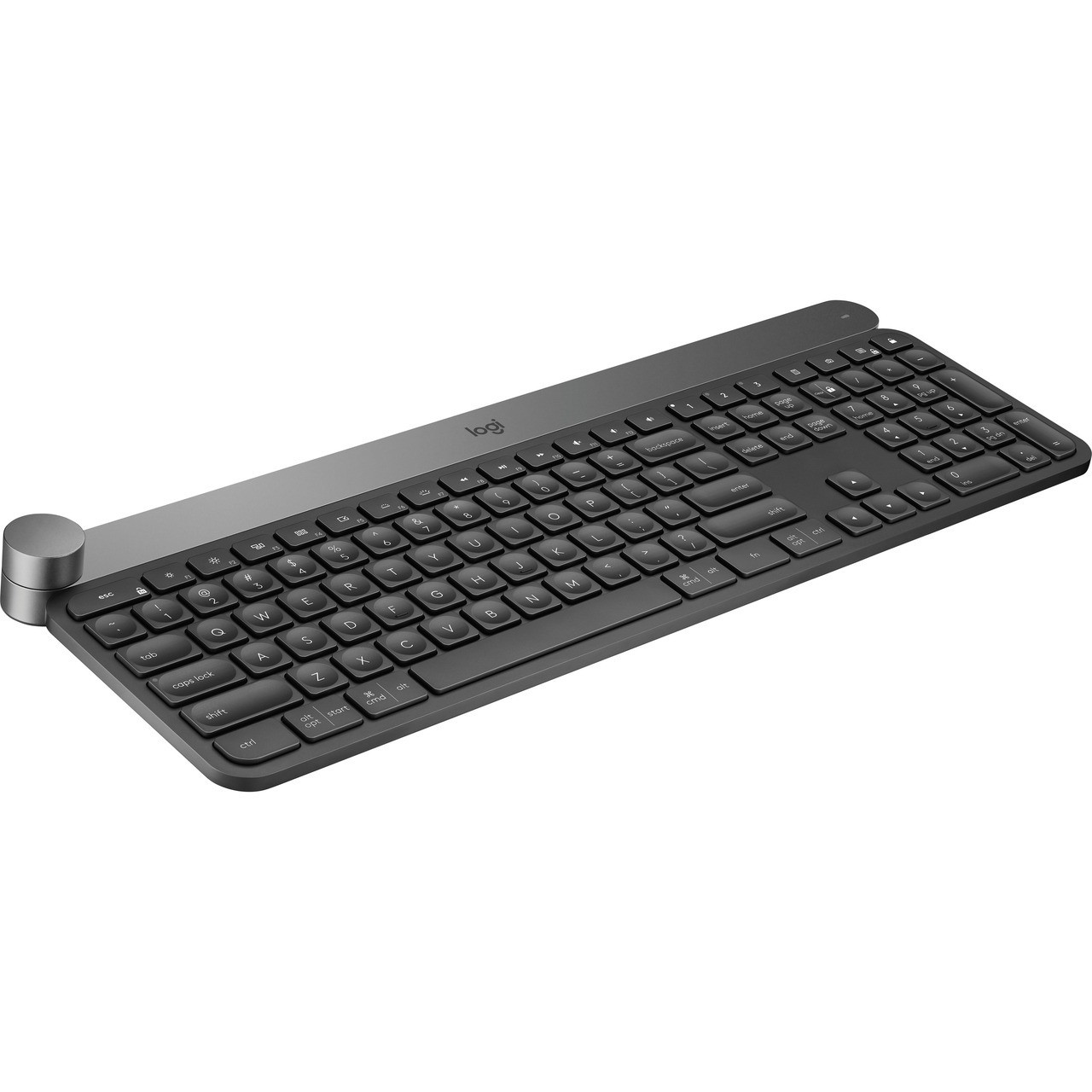 Logitech Advanced Keyboard with Creative Input Dial - Wireless Connectivity - Bluetooth/RF - USB Interface - On/Off Switch Hot Key(s) - Jog Dial - Windows, Mac OS - 920-008507