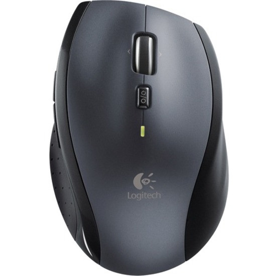 Logitech M705 Mouse - Laser - Wireless - Radio Frequency - Silver - USB - Scroll Wheel - 3 Button(s) - Right-handed - 910-001949