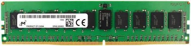 Micron RAM Module - 16 GB (1 x 16GB) - DDR4-2933/PC4-23466 DDR4 SDRAM - 2933 MHz Single-rank Memory - CL21 - 1.20 V - ECC - Registered - 288-pin - DIMM - MTA18ASF2G72PZ-2G9