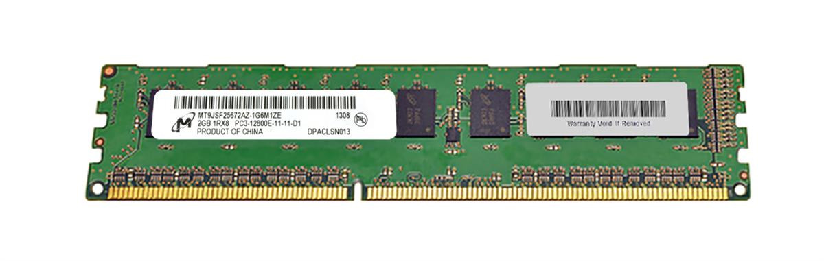 Micron RAM Module - 2 GB - DDR3-1866/PC3-14900 DDR3 SDRAM - 1866 MHz - ECC - Unbuffered - DIMM - MT9JSF25672AZ-1G6