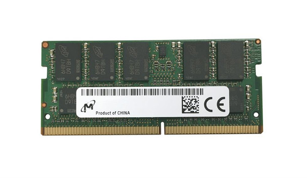 Micron RAM Module - For Notebook - 8 GB (1 x 8GB) - DDR4-2400/PC4-19200 DDR4 SDRAM - 2400 MHz Dual-rank Memory  - CL17 - 1.20 V - ECC - 260-pin - SoDIMM - MTA18ASF1G72HZ-2G3