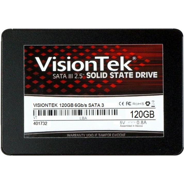 Visiontek Pro 120 Gb Solid State Drive - 2.5" Internal - Sata (Sata/600) - Taa Compliant - Notebook Device Supported - 550 Mb/S Maximum Read Transfer Rate - 3 Year Warranty - 901166