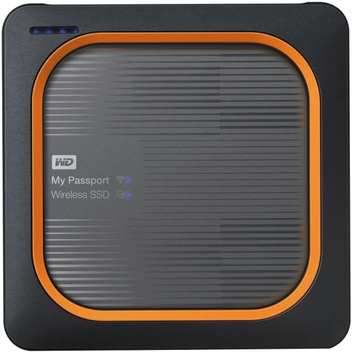 Western Digital MY PASSPORT Wireless WDBAMJ5000AGY-NESN 500 GB Portable Network Solid State Drive - External - Notebook Device Supported - USB 3.0 - WDBAMJ5000AGY-NESN