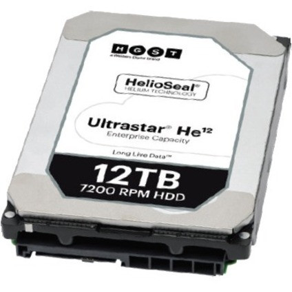 Hgst Ultrastar He12 12 TB Hard Drive - Internal - SATA (SATA/600) - 3.5" Carrier - Storage System Device Supported 12TB SATA 4KN SED - 1EX1011