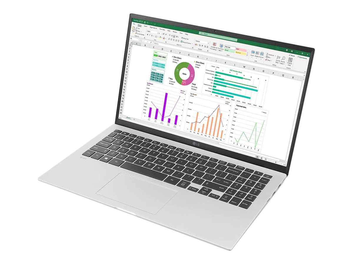 LG gram 15ZT90P-G.AM33U1 15.6" Notebook - 8 GB Total RAM, 256 GB SSD - In-plane Switching (IPS) Technology - IEEE 802.11ax Wireless LAN Standard - 15ZT90P-G.AM33U1