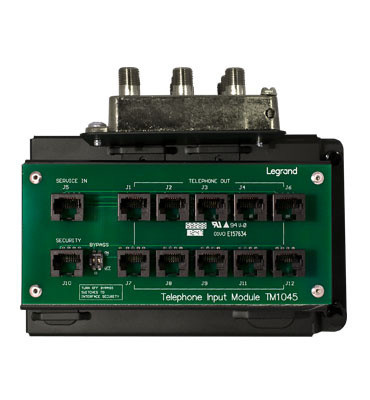 Legrand Rack System & Accessory - 1ghz Passive Digital HDTV Signal Can Be Distributed To Up To Eight Locations; Coaxial Splitter Is Compatible With Existing And Future Networks Such As Voip And DOCSIS 3.0; 10 Way, 4-Line RJ45 Telecom Module - CO1045