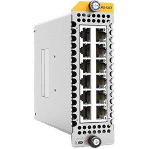 Allied Telesis XEM2-12XT Expansion Module - For Data Networking - 12 x RJ-45 10GBase-T LAN - Twisted Pair10 Gigabit Ethernet, Gigabit Ethernet, Fast Ethernet - 10GBase-T, 1000Base-T, 100Base-TX - AT-XEM2-12XT-B01
