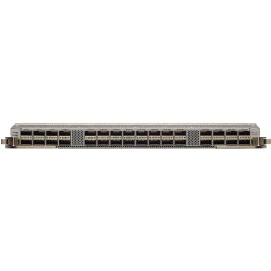 Cisco 100 Gigabit Ethernet Line Card - For Data Networking, Optical NetworkOptical Fiber100 Gigabit Ethernet - 100GBase-X - 32 x Expansion Slots - QSFP28 - N9K-X9732C-FX=