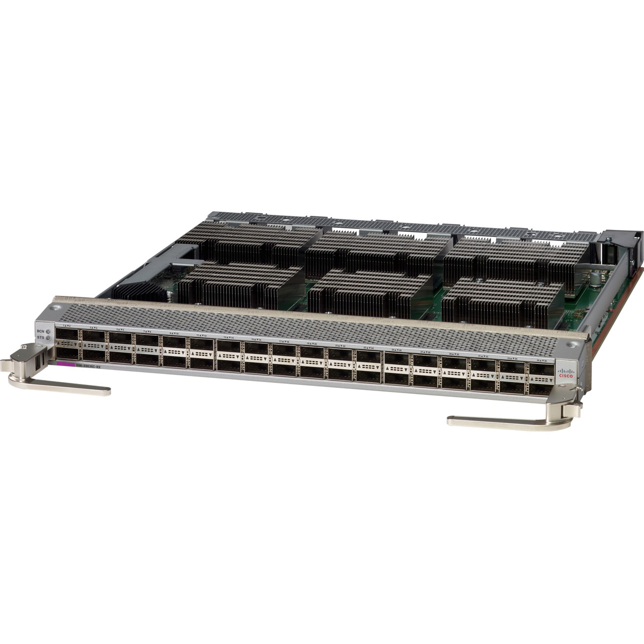 Cisco 36-Port 100 Gigabit Ethernet QSFP28 Line Card with TCAM - For Data Networking, Optical NetworkOptical Fiber100 Gigabit Ethernet - 100GBase-X - 36 x Expansion Slots - QSFP28- N9K-X9636C-RX