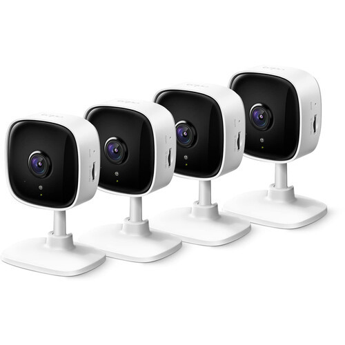 TP-Link Tapo C110 3MP Indoor Wi-Fi Security Camera with Night Vision (4-Pack) - TAPO C110P4