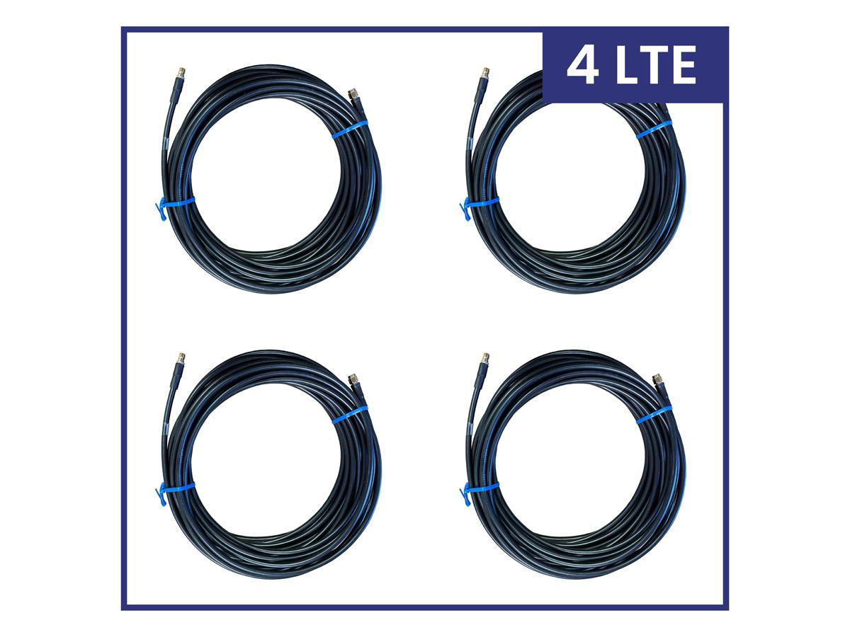 Parsec LSR240 Cable Kit For 4:1 Antenna With 4 Cell Cables With Sma Female To Sma Male Connectors, 4 Cables At 10 Ft Each - PC2404L10SFSM