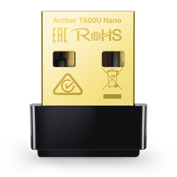 TP-Link AC600 Nano Wireless USB Adapter - ARCHER T600U NANO