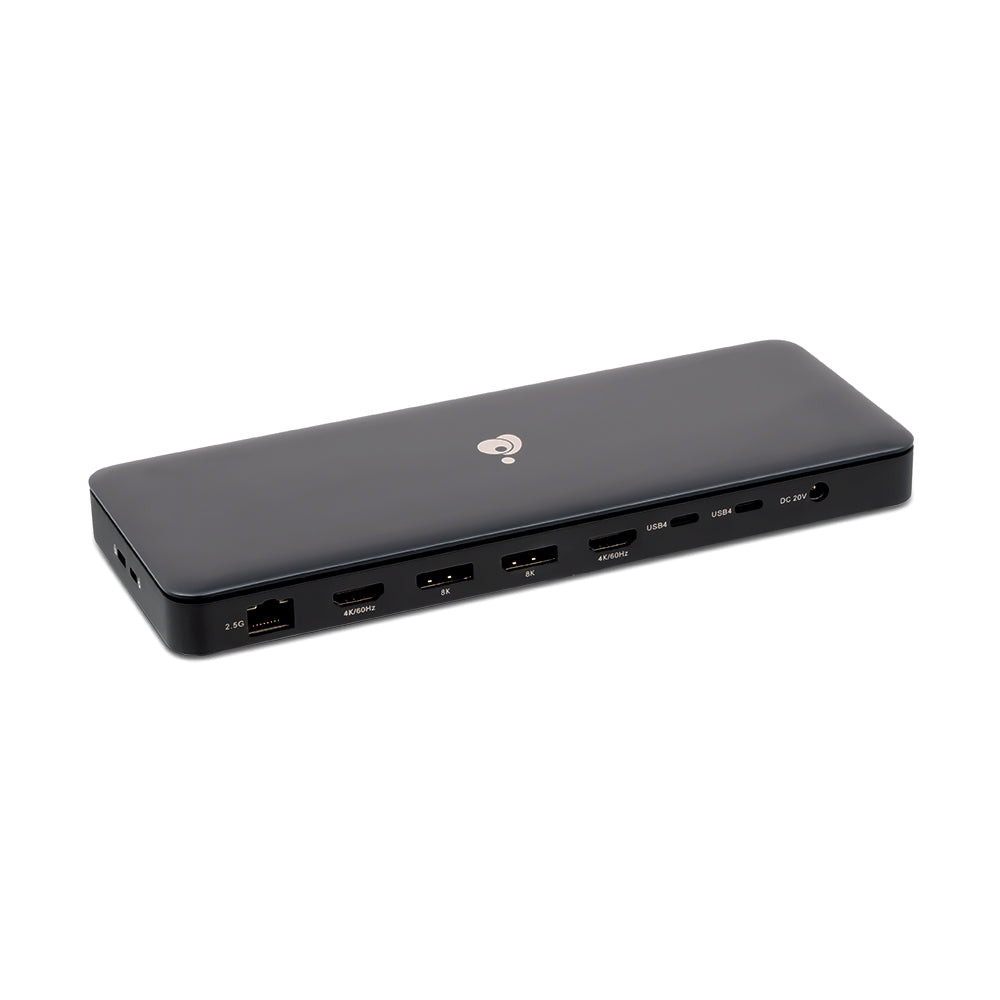 IOGEAR Dock Pro USB4 8K Triple View Docking Station – 96W PD, 8K Support, HDMI, DisplayPort Alt Mode, USB-A Gen 2, USB-C Gen 2, Thunderbolt Compatible – Windows 10/11, macOS – GUD4C8K3