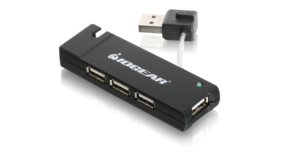 IOGEAR 4-Port Hi-Speed USB 2.0 Hub – Instantly Add Four USB 2.0 Ports – GUH285W6