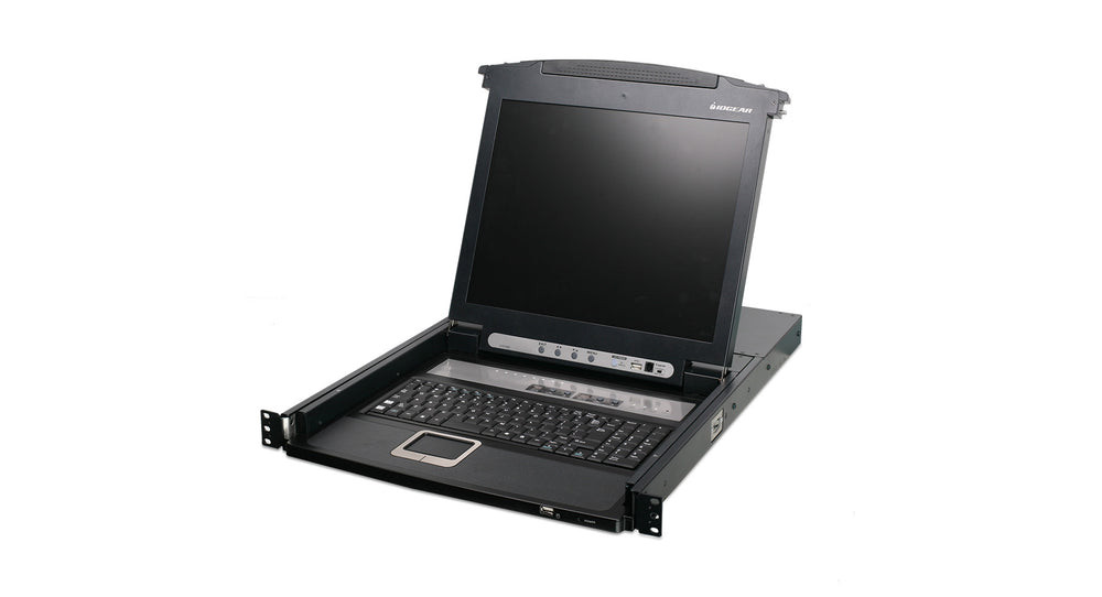 IOGEAR 8-Port 17" LCD Combo KVM Switch – TAA Compliant – GCL1808KITP