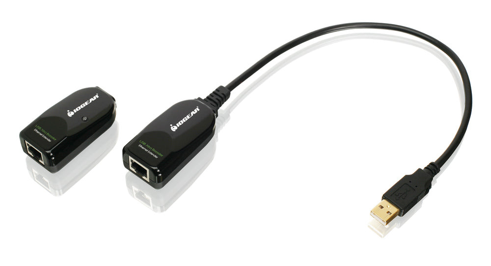 IOGEAR USB 2.0 BoostLinq Ethernet Extender – 164 ft – Extends Over Cat5/5e/6 Cable – TAA Compliant – GUCE62